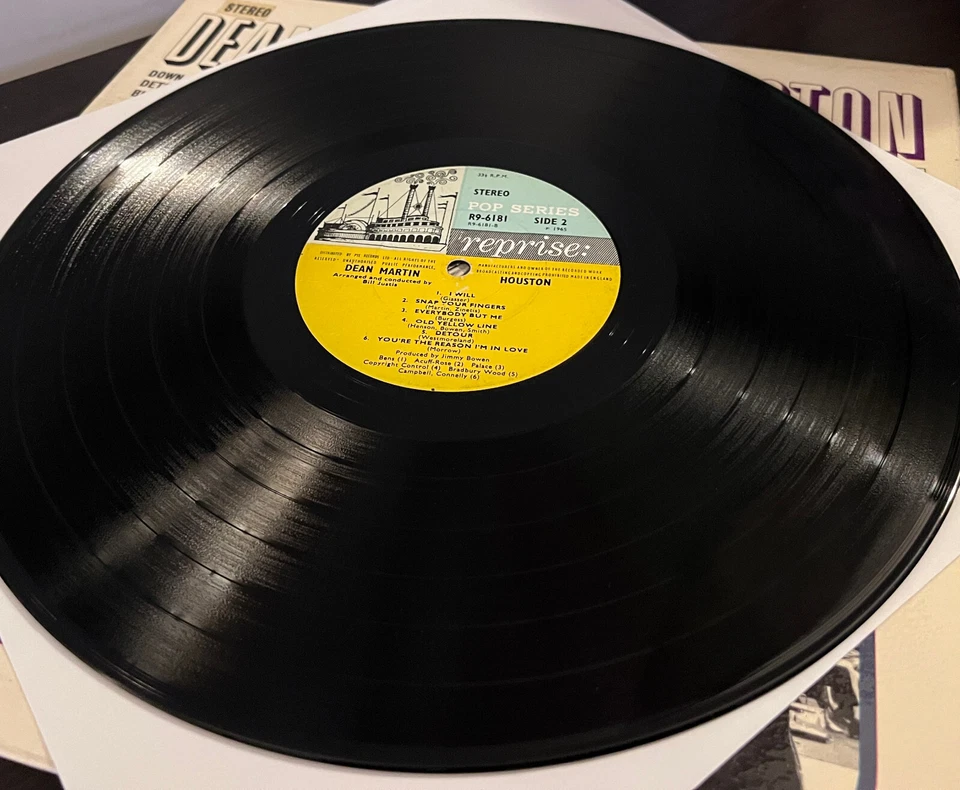 DEAN MARTIN - Houston (1965 UK Pressing) - 12" Vinyl Record LP - VG — 第 3/3 张图片