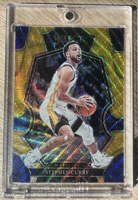 Stephen Curry Panini NBA Select Asia 22-23 Gold Wave Premier Level Prizm #/10