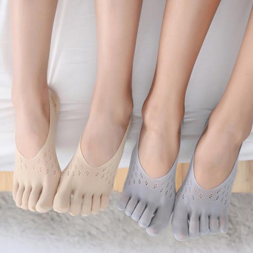 Orthopedic Compression Socks Women's Toe Socks Ultra Low Cut Liner with Gel ZX - Picture 1 of 15