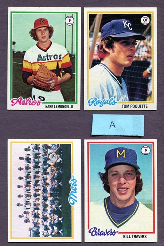 1978 Topps Baseball #295-500  You Pick  Complete Your Set   $2.00 Minimum Order - Picture 135 of 390