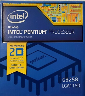 Intel BX80646G3258 SR1V0 Pentium Processor G3258 3M Cache, 3.20 GHz NEW RETAIL