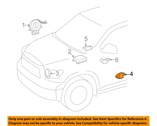 TOYOTA OEM 2018 Tundra Air Bag-Side Impact Sens 898310C070 | eBay