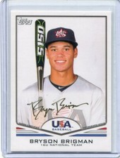 2011 Topps USA Baseball 16U Autographs Bryson Brigman Gold Ink Auto 24/25