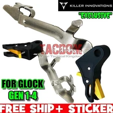 Killer Innovations Velocity Trigger W/ BAR for GLOCK Gen 1 2 3 4 RARE BLACK GOLD