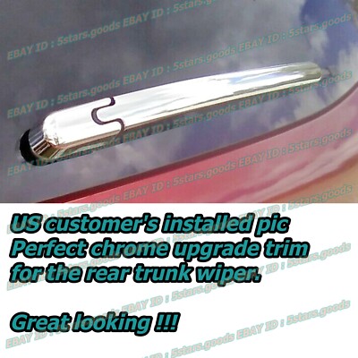Chrome Rear Wiper Cover Trim – Fits 2020-2025 Ford Explorer SUV (Mirror Finish, Stick-On)