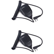 2PCS 2Pin Speaker microphone For Baofeng UV-5R BF-888S BF-88A UV-82 Radios MIC