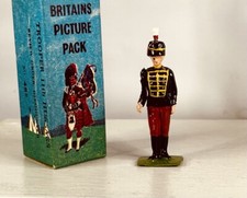 Britains Picture Pack, Trooper, 11th Hussars, No. 48B,dismounted, with box