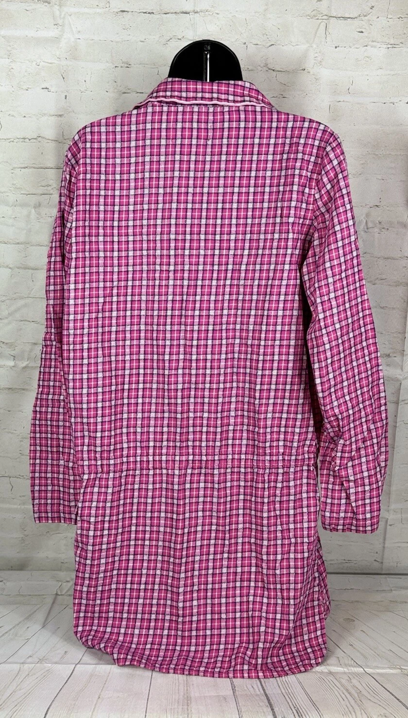 UNDERCOVER Abito da notte lungo Victoria's Secret ROSA donna taglia M rosa a quadri con bottoni SLV