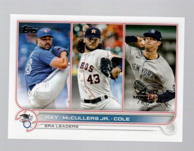 2022 Topps 582 Montgomery Club Stamp #283 American League ERA Leaders