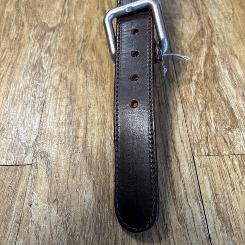 Genuine Leather Casual Dad / Work Belt 1-1/2" Wide 1/4” Thick W/ AluminumBuckle - Picture 5 of 8