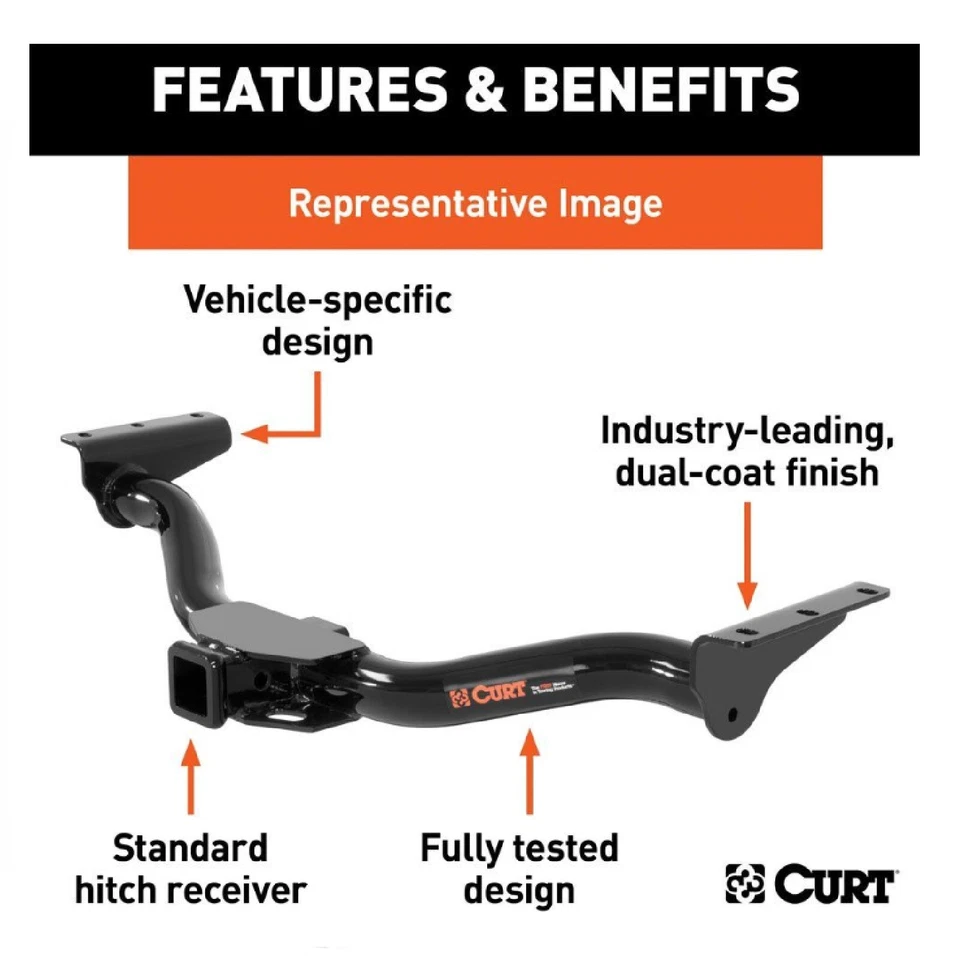 Curt Class 3 Trailer Hitch for Land Rover Range Rover Sport HSE / SE / SVR 13243 Foto 2 de 4