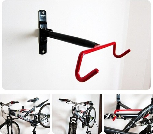 Supporto Portabici Porta Bicicletta Bici Gancio Staffa Muro Pieghevole mtb  Strad | eBay