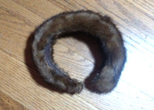 Vintage Japan Genuine Mink Fur Head Band - Small Size - Fur Nakamura Ginza Tokyo