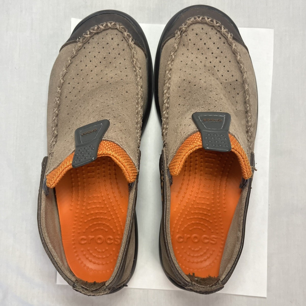 Crocs Linden Leather Slip On Loafers Casual Shoes Men\'s Size 11.5 Crocs Men main image 4