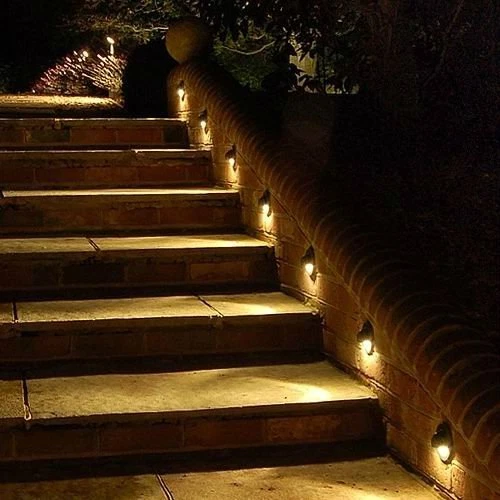 FVTLED 10pcs Low Voltage LED Step Lights Kit Half Moon Aluminum Outdoor  Wood Deck Lighting Yard Garden Patio Stair LED Light Decoration Lamps, Warm