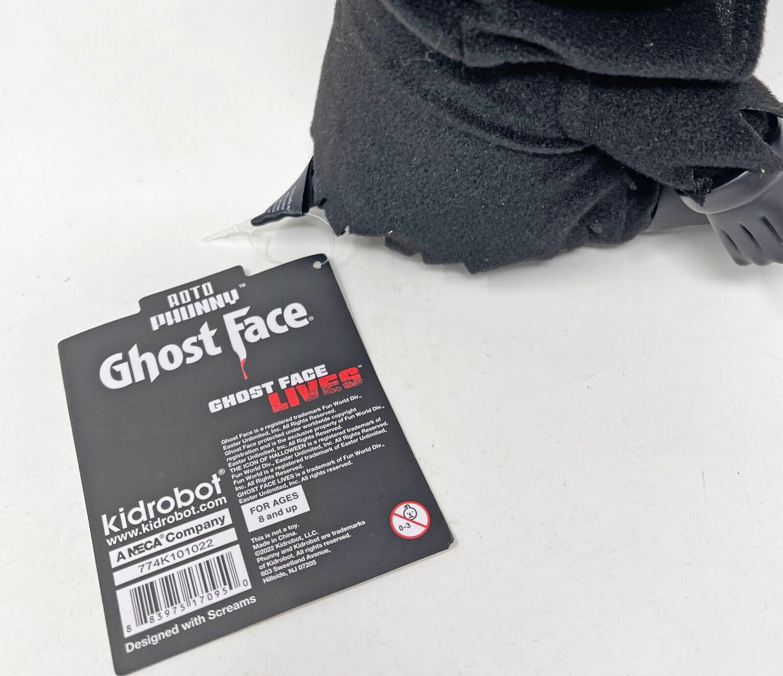 Ghost Face 8” Glow-in-the-Dark Roto Phunny - Kidrobot