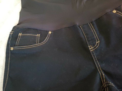 Pantalones cortos de maternidad talla XL azul oscuro marca especias - Imagen 2 de 11