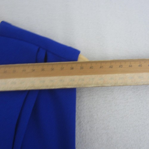 City Chic Dress Womens Plus Medium 18 Blue Black Fit Flare Belt Flowy Work Event - Picture 12 of 19
