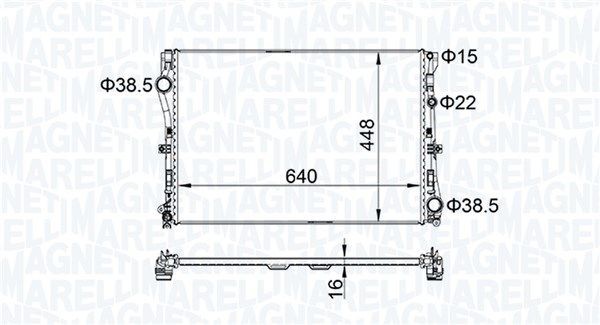 Magneti Marelli KüHler, MotorküHlung 350213205400 FüR MERCEDES-BENZ-image
