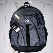 adidas Backpack Gray/Black Zip Outer Pockets ...