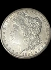 1884 S Morgan Silver Dollar AU 55 ( Almost Uncirculated )