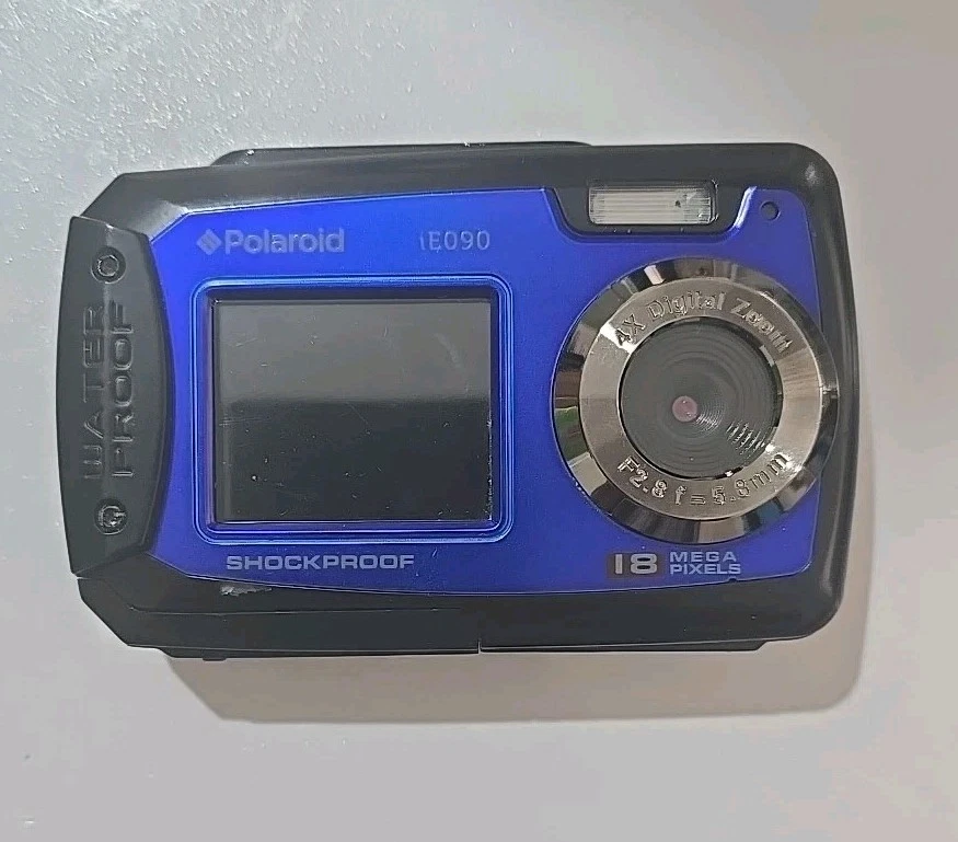 Polaroid iE090 Waterproof Digital Camera 18.0 MP Blue/Black (FAST FREE POSTAGE) - Image 2 of 4