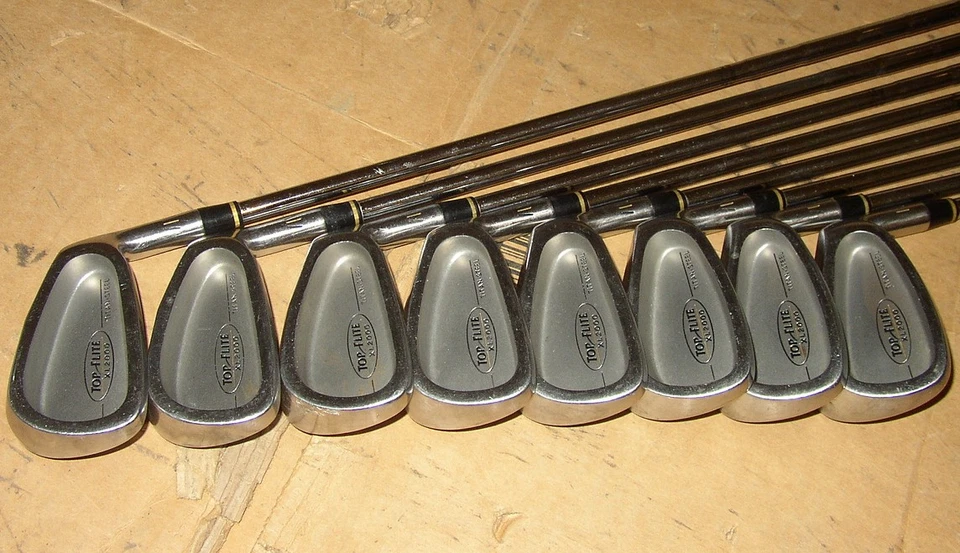 Top-Flite XL2000 Matched Set Irons 3-PW Titan Steel True-Temper Stiff Shaft VGC - Image 3 of 4