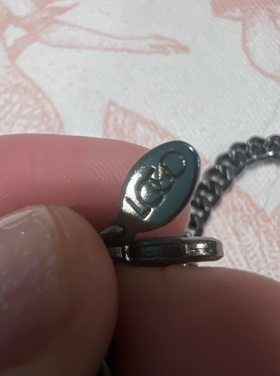 Rhinestone Collar Statement Necklace Signed Logo … - image 3