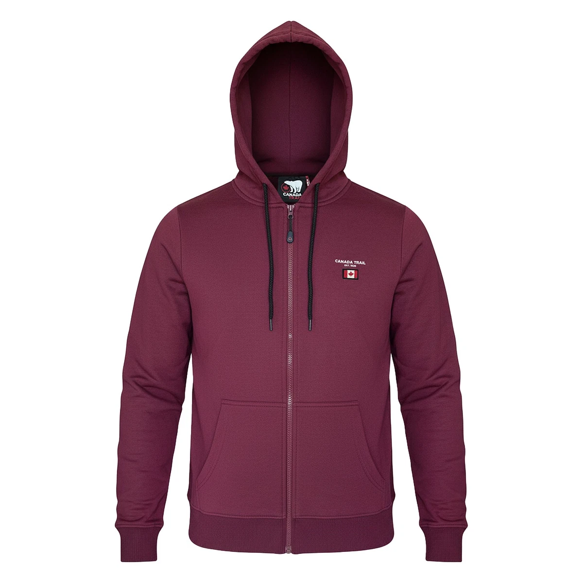 Felpa con cappuccio oversize con cerniera e coulisse in tinta una da uomo
