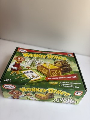 Popular Playthings Monkey Bingo Animal Game, Ages 4+, 2-6 Players, Complete Set