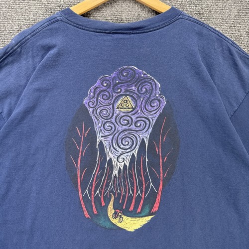 Vintage Nike ACG Shirt Mens XL Navy Spell Out 90s All Conditions Gear Nature Art - Picture 6 of 8