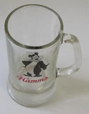 Vintage Hamm's Beer Bear Glass Mug - Nice Stein!