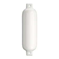 Single Inflatable Cylindrical 6.5" Diameter x 22" PVC Ribbed Boat Fender