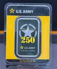 1 oz Silver Colorized Bar - U.S. Army 250th Anniversary (TEP) ~ Mintage 2500