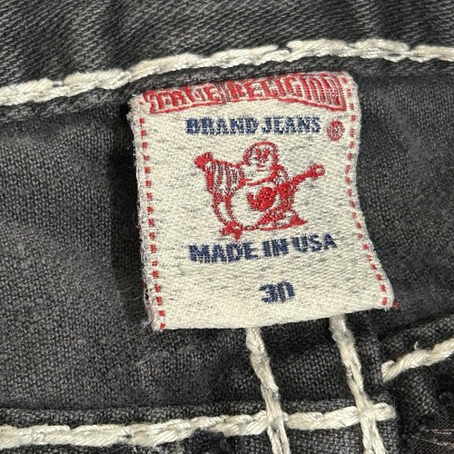 True Religion Ricky Super T Straight Black Jean USA Made *Repaired Men’s 30 - Picture 8 of 11