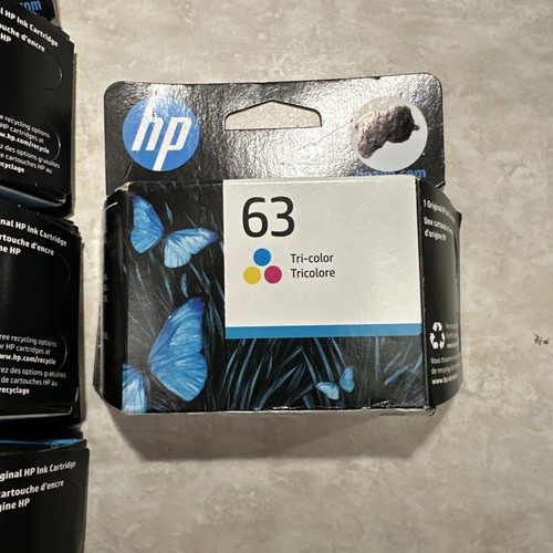 HP 63 Black / Tri-color Bundle - 3 Packs Black / 1 Pack Color - See Description - Zdjęcie 3 z 8