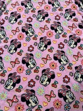 Northwest Disney Minnie Mouse Pink Fleece Cherry Blanket 48  X 37  