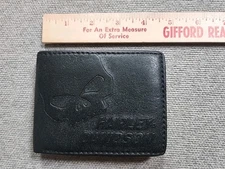 HARLEY DAVIDSON GENUINE LEATHER  SKULL Bi-fold  WALLET Pre-owned Never Used