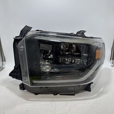 Oem 2018-2021 Toyota Tundra Full Led Headlight Left Driver Black Trim