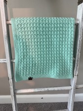 Handmade Crochet Baby Blanket Neutral Baby Shower Gift