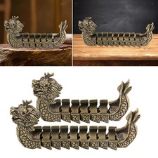 Statua di Barca Drago in Ottone, Ornamento per Ufficio E Casa