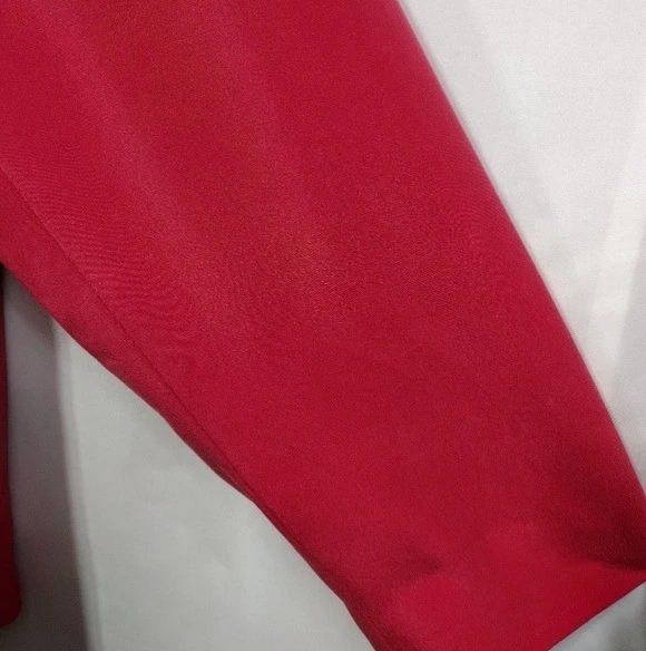 Blazer para mujer Elizabeth By Liz Clainborne 100 % seda frente abierto 16P rosa oficina Foto 3 de 4