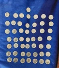 1955 S Roosevelt Dimes Roll of 50 Unknown if circulated 90% Silver/See Pictures