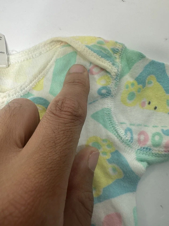 Juego de body y manta vintage años 80 Soupçon by Oneita bebé 6 meses pastel EE. UU.  Foto 4 de 4