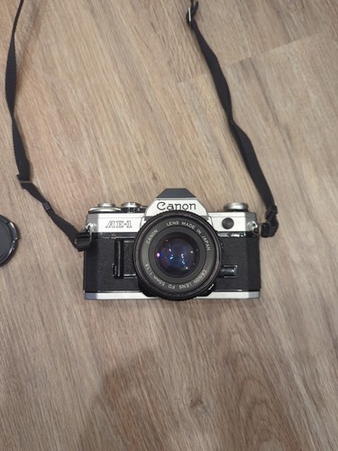 Canon AE-1 Program 35mm Manual SLR Film Camera with 50mm 1:1.8 Lens - Works - Picture 2 of 4