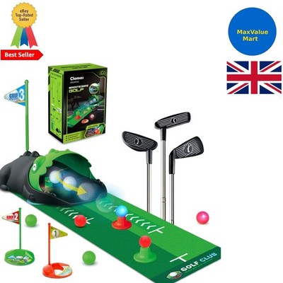 Deluxe Kinder Golfset mit automatischer Ballrückgabe & LED Golfbällen für 3-6 Jahre