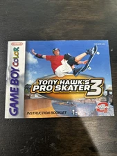 Tony Hawk’s Pro Skater 3 Gameboy Color Manual Only