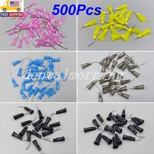 Irrigation Pre Bent Needle Tips Dental Flow Etch Composite Resin Acid Syringe