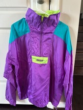 Vintage 1990's Mens Columbia Windbreaker pullover jacket- size Large