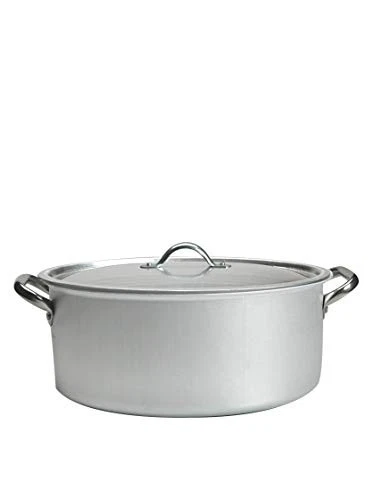 (TG. 36x25x15 cm) Pentole Agnelli ALMA12636 Casseruola Ovale con Coperchio, Allu - Immagine 2 di 4